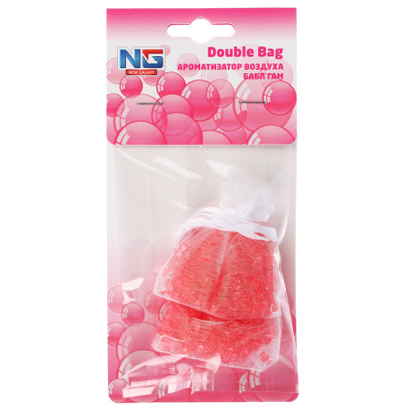 NEW GALAXY Ароматизатор воздуха пакетики Double Bag, 2х10 гр., бабл гам
