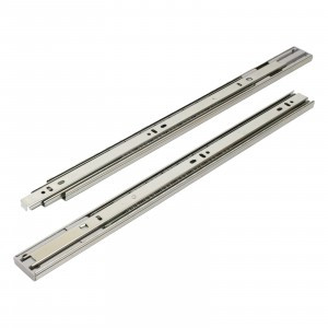 Направляющие шариковые 35-450 хром с доводчиком /18"/ (комплект 2шт, цена за комплект)(20) StahlBuro