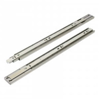 Направляющие шариковые 35-450 хром с доводчиком /18&quot;/ (комплект 2шт, цена за комплект)(20) StahlBuro