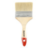 ЕРМАК/HEADMAN Кисть малярная плоская "Евро" нат. щетина 4" (100мм)