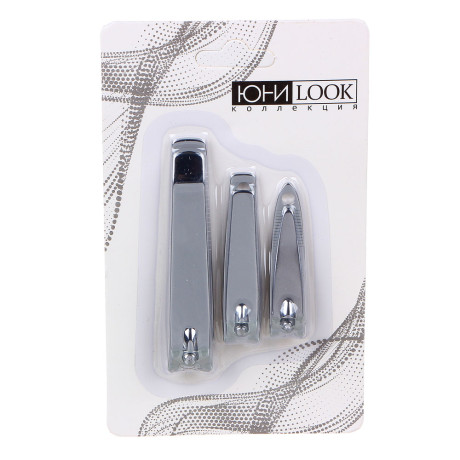 ЮНИLOOK Набор из 3-х книпсеров, металл, 7,7см / 5,7см / 5,2см