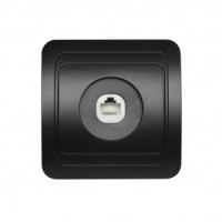 Smartbuy Марс роз. СУ компьютерная RJ-45 1-местная черная  (SBE-02b-S1-RJ)