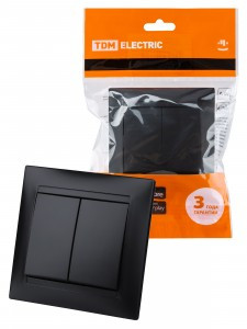 TDM Лама выкл. СУ 2 кл. 10А графит SQ1815-0602