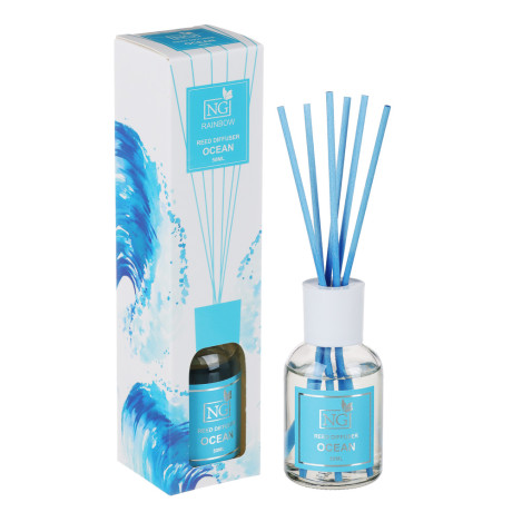 NEW GALAXY Диффузор Rainbow, 50 мл, (бабл гам, лаванда, океан, манго, цитрус, красные фрукты)