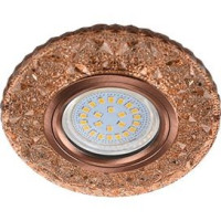 Ecola LD7040 MR16 GU5.3 св-к Круг &quot;Бабочки&quot; подсветка 4K Св-зол/Черн.медь 25x95 FL16PBEFB (10!)