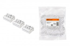 TDM клемма пружинная соединит. КСП4-2L+N+PE, 16А (40 шт, цена за 1 шт.) (40!) SQ0510-0111