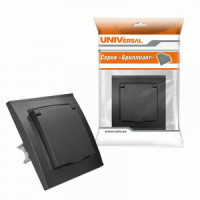 UNIVersal Бриллиант роз. СУ 1 мест. графит (керам. осн., земля, крышка) 7947649-Gr