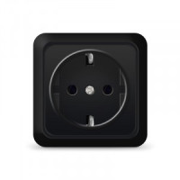 UNIVersal Олимп роз. ОУ 1 мест. (земля) черный (керам.осн.) 2227