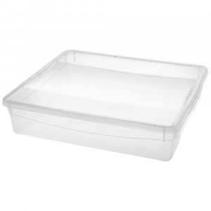 Ящик универсальный 400x335x85 мм "КРИСТАЛЛ" 9л прозрачный 431249401 Бытпласт
