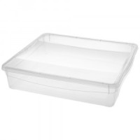 Ящик универсальный 400x335x85 мм "КРИСТАЛЛ" 9л прозрачный 431249401 Бытпласт