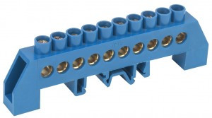 IEK шина N "Ноль" (нул.) в комб DIN-изол "Стойка" ШНИ-8х12-10-КС-С