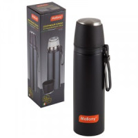 Термос NERO 0,5л универс, с чашкой и силикон.ремешком д/переноски 5242 Mallony