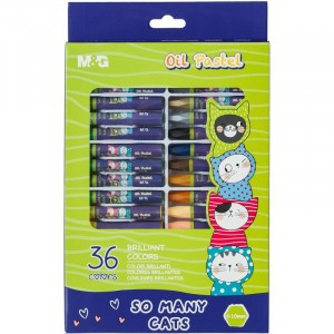 Пастель масляная M&G шестигранная 36 цветов Арт.1773919