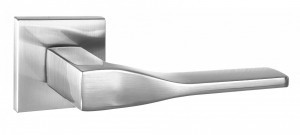 Ручка дверная компл.квадрат.основ. PUERTO Лунго никель матовый INAL 553-03 slim SN