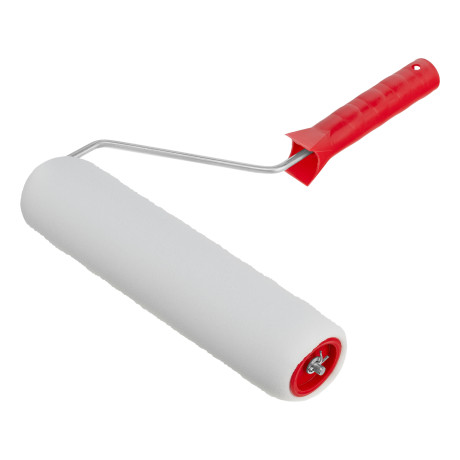 Валик "Поролон", в сборе, 250 мм, D 48 мм, D ручки 6 мм, крепление шплинтом Сибртех