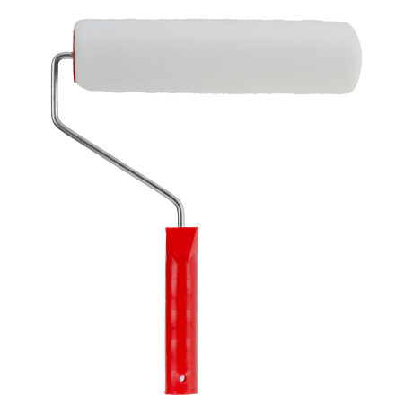 Валик "Поролон", в сборе, 250 мм, D 48 мм, D ручки 6 мм, крепление шплинтом Сибртех