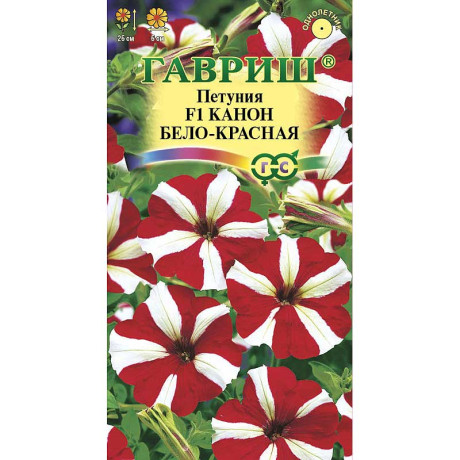 Петуния Канон Бело-Красная Гавриш Ц