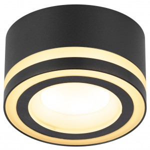 Эра св-к встр. GX53 DK113 BK черный (70)83х65 59788