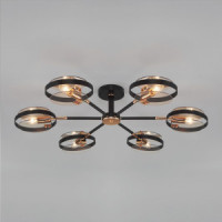 EUROSVET Люстра 6x 60W E14 850х850х185 черный Gallo 70121/6 a052341