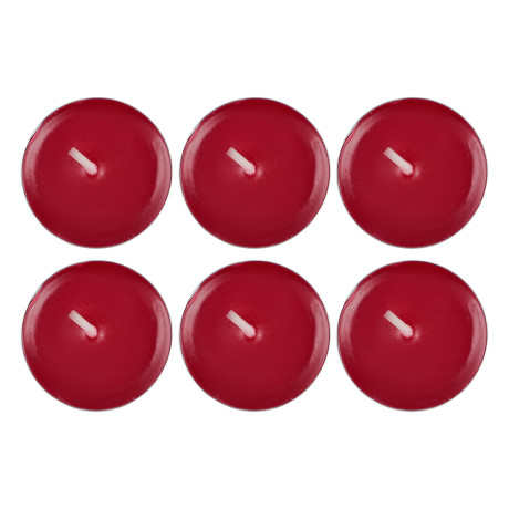 LADECOR Набор свечей чайных ароматических, 6шт, парафин, аромат вишня