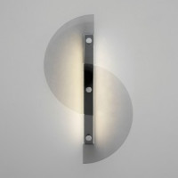 Eurosvet св-к настенный 153lm 240х50х400 металл хром/дымчатый Colour 40160 LED a060856