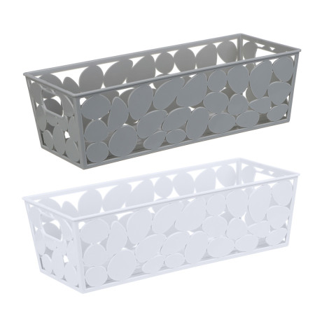 Корзинка для хранения тм VETTA, пластик, 25,5x10x7,5см, 2 цвета