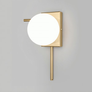 Eurosvet Бра 1x60W Е27 200х145х300 мет латунь/мат. Fredo 40036/1 Умный дом a061476