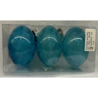 Шар YWJ-5017 3 шт 8 см &quot;Морозный узор&quot; Розовый