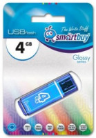 Флеш-диск (флэшка) USB  4Gb SmartBuy Glossy Blue (SB4GBGS-B)