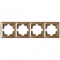 Bylectrica СТИЛЬ Рамка 4-х мест. бронза, (ЮЛИГ.735212.217 бронза)