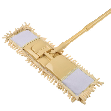 Швабра со смен.насадкой тм VETTA, ручка телескоп. металл, пластик 70-120см, насадка микрофиб. 95г/м2