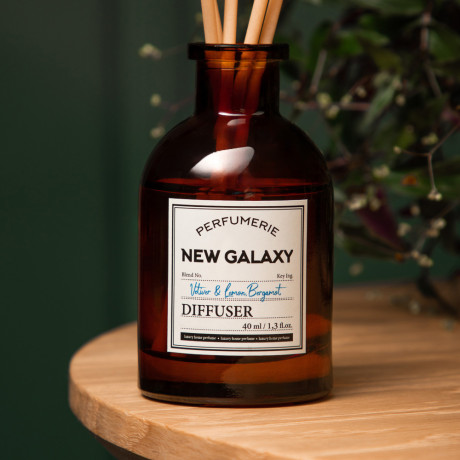 NEW GALAXY Диффузор Perfumerie, Vetiver & Lemon, Bergamot. 40мл
