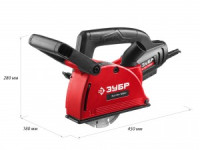 Штроборез , ЗУБР ЗШ-30-1200 Т, макс. глубина паза 30 мм, 125 мм, 1200 Вт