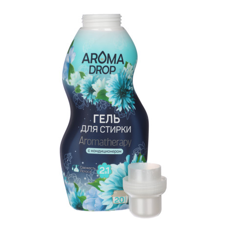 Гель для стирки AROMA DROP 2в1 Aromatherapy Лаванда и ваниль/Свежесть лотоса, п/б, 1000г