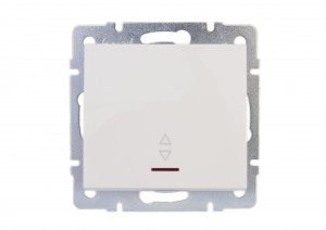 Lezard RAIN мех. выкл. прох. СУ 1 кл. бел. инд. (корпус PC) 703-0288-114