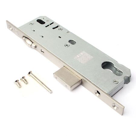 Замок врез 7000-40-R-NI Apecs с ролик. защелкой (бэксет 40мм, Б/цил.)  \30