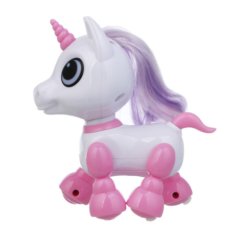 ИГРОЛЕНД Игрушка "Интерактивный питомец" единорог, ABS, звук, свет, движ., 2хAAA, 12,5х8х13,5 см