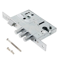 Замок врез Т-42-CR AVERS Хром (межос-85мм, б/цилиндра)  \30