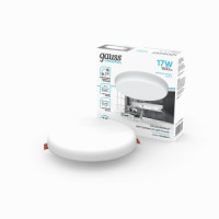 Gauss Elementary Adjustable FL св-к встр. круг 17W 1600lm 4000K 4K d119mm мон лапки 55-95 9034460218