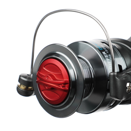 KAIDA Катушка Differ Red, 4000, 3+1, передний фрикцион, металл шпуля, доп. шпуля в компл.