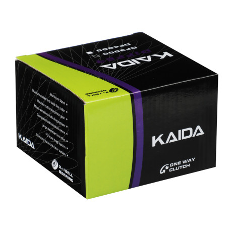 KAIDA Катушка Differ Red, 4000, 3+1, передний фрикцион, металл шпуля, доп. шпуля в компл.