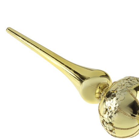 СНОУ БУМ Наконечник на елку "Пика" 23 см, пластик, глиттер, 5 дизайнов, 26-768