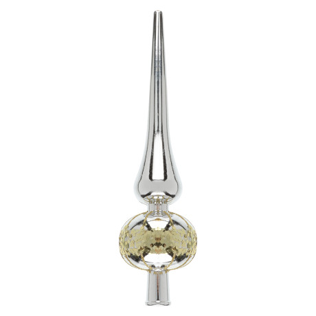 СНОУ БУМ Наконечник на елку "Пика" 23 см, пластик, глиттер, 5 дизайнов, 26-768