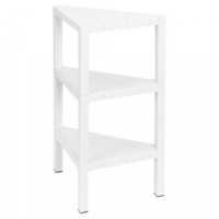 Этажерка 3 полки NATURE 330x330x725мм белый 434286216 Бытпласт