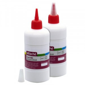 Клей ПВА 150гр. Attache (д/бумаги, картона, дерева, ткани, кожи, фотобумаги) 495654