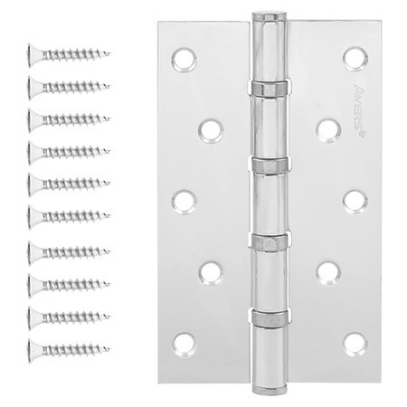 Петля AVERS 125х75х2,5-B4-CR универсал. 4 Подшипника (хром)  \2 (12/96)