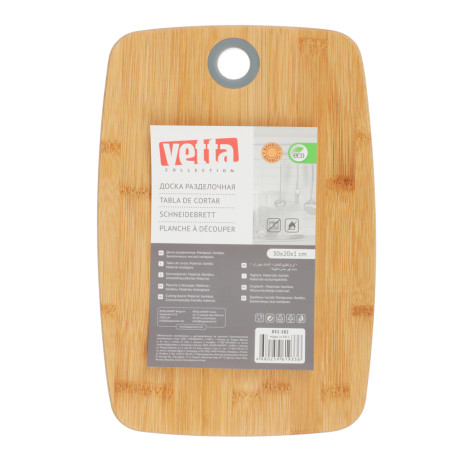 VETTA Гринвуд Доска разделочная бамбук, силикон, 30х20х1,0см