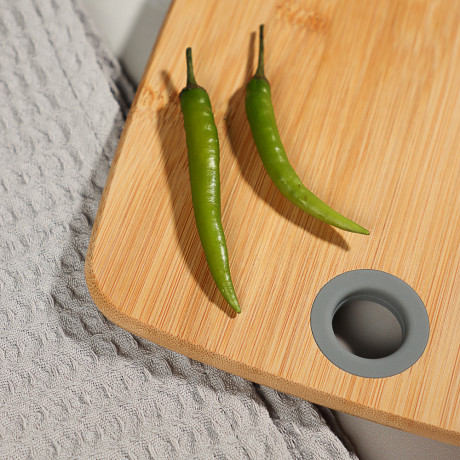 VETTA Гринвуд Доска разделочная бамбук, силикон, 30х20х1,0см