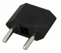 REXANT сет. вилка-переходник (адаптер) плоский &quot;Тефаль&quot; Tefal 6A черный 11-1042