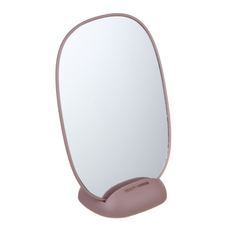 ЮНИLOOK Иллюзия Зеркало настольное с подставкой, полистирол, стекло 21х15см, 3 цвета